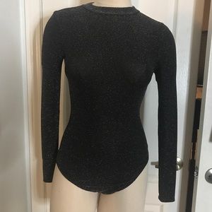NEW Black sparkly body suit